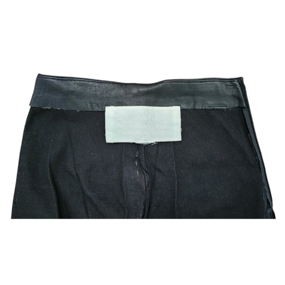 Maison Martin Margiela x H&M BLACK LEATHER LEGGINGS PANTS Size XS - Picture 11 of 16